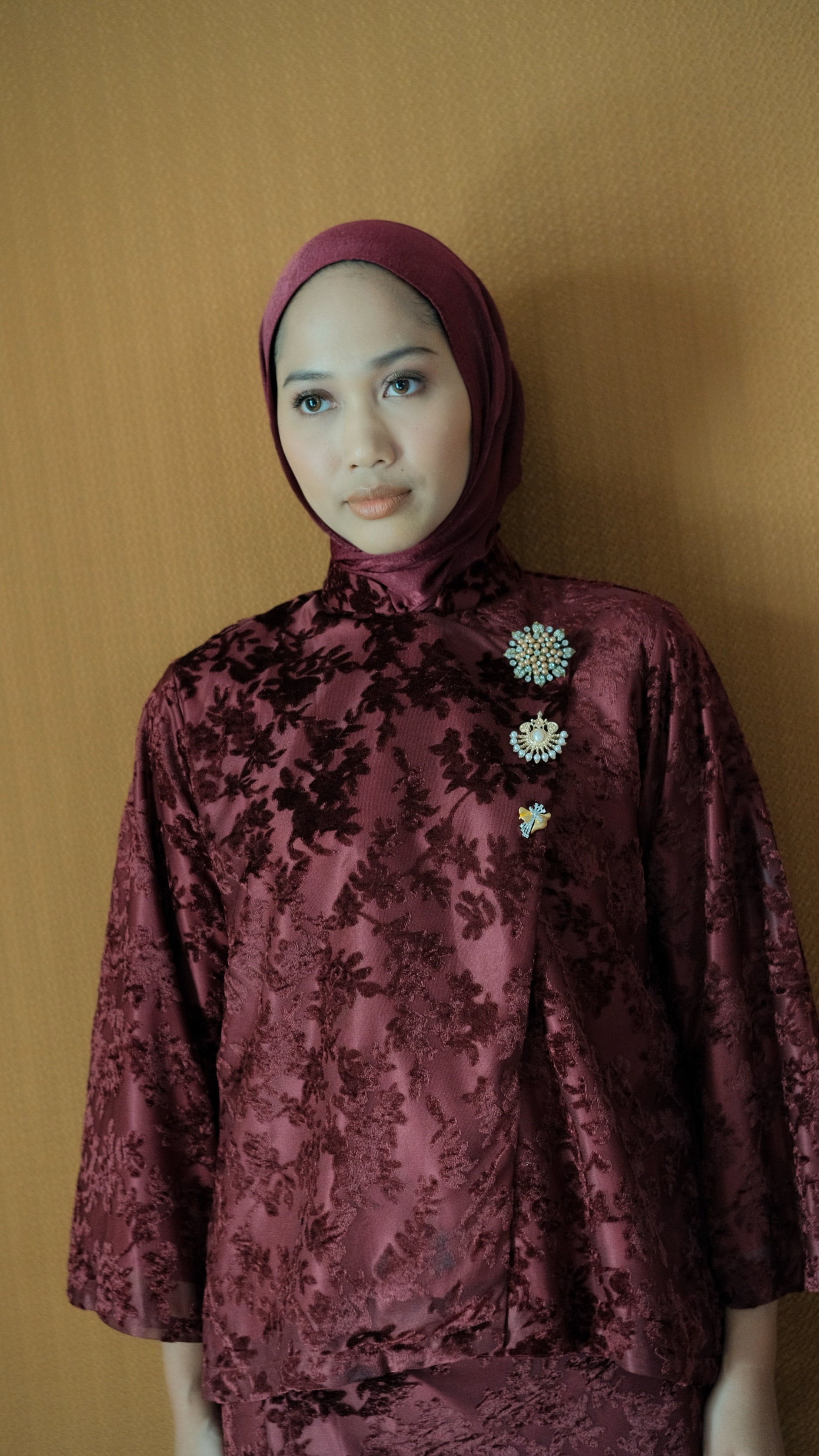 Nara Kebaya in Maroon