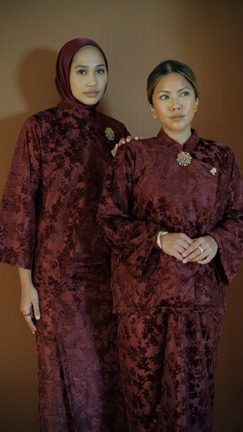 Nara Kebaya in Maroon